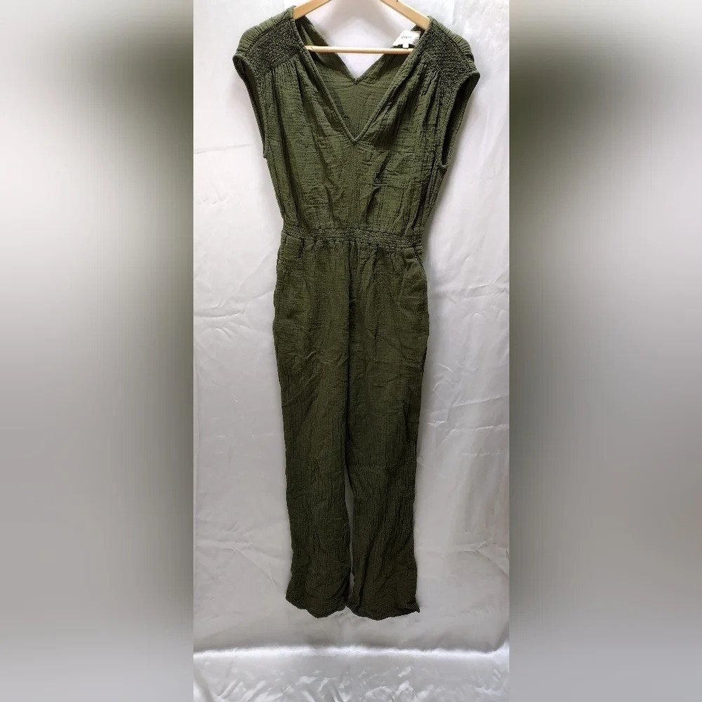Xirena Nell gauze cotton basil jumpsuit Size Small - Picture 3 of 10